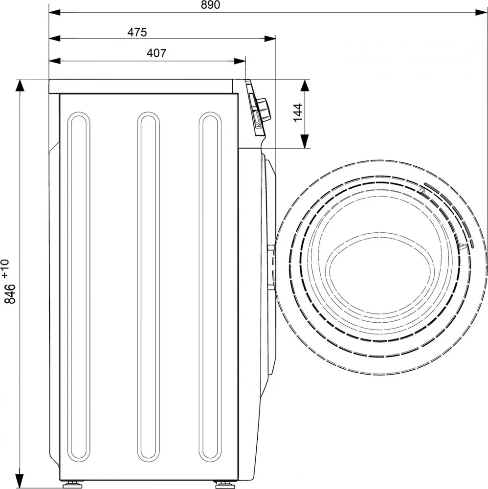 ATLANT CMA 60У1010-00 Стиральная машина, 6 кг, белая