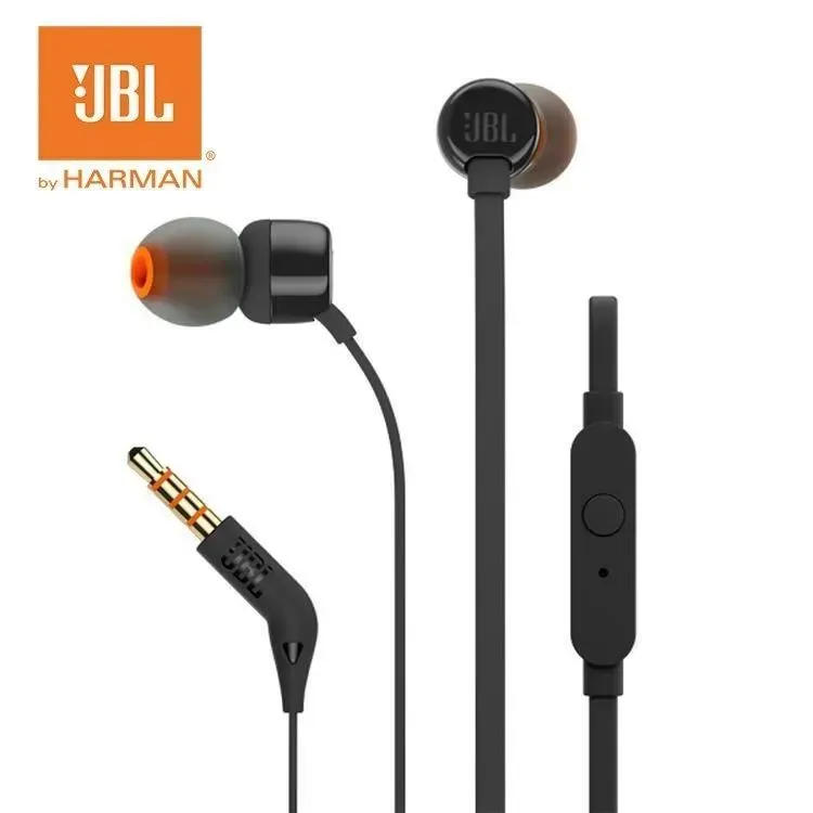 Наушники проводные с микрофоном JBL Tune 110BT, 3.5 мм, черный